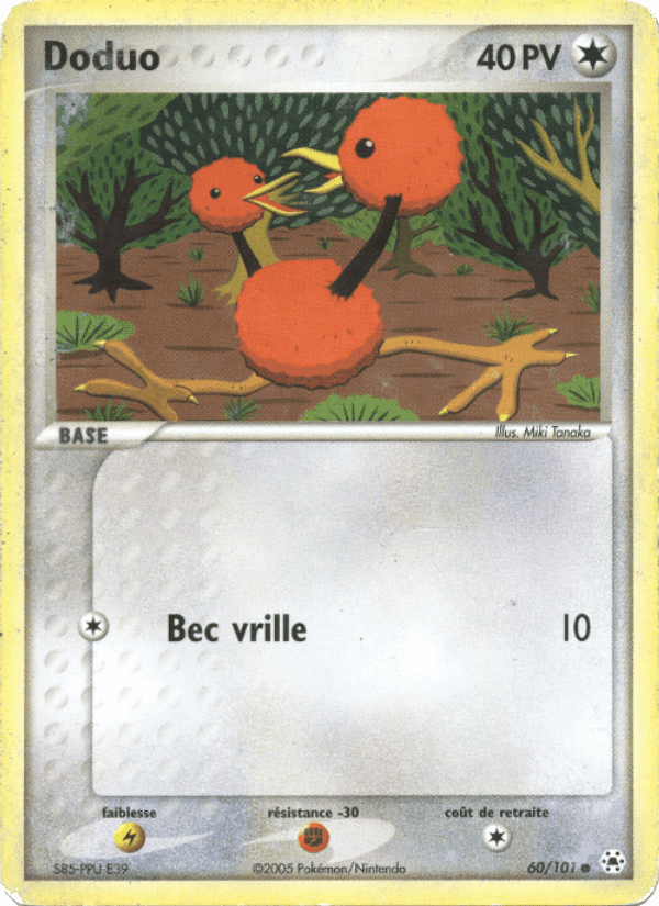 Doduo, carte 60 de EX Légendes Oubliées