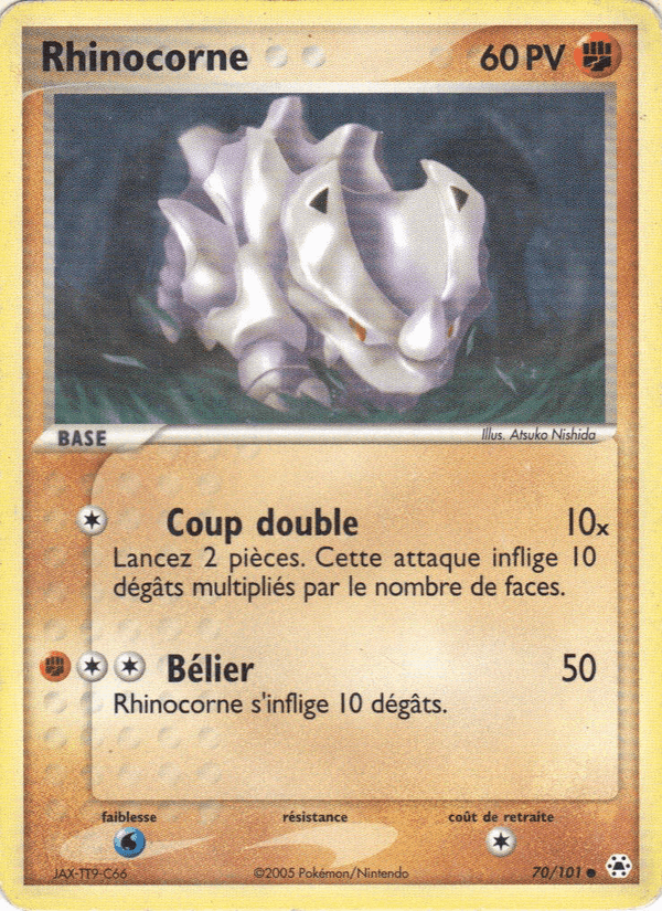 Rhinocorne, carte 70 de EX Légendes Oubliées