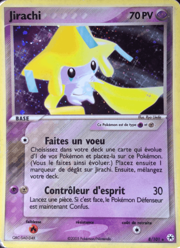 Jirachi, carta 8 di EX Légendes Oubliées