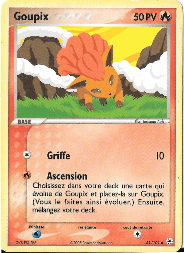 Goupix, carte 81 de EX Légendes Oubliées
