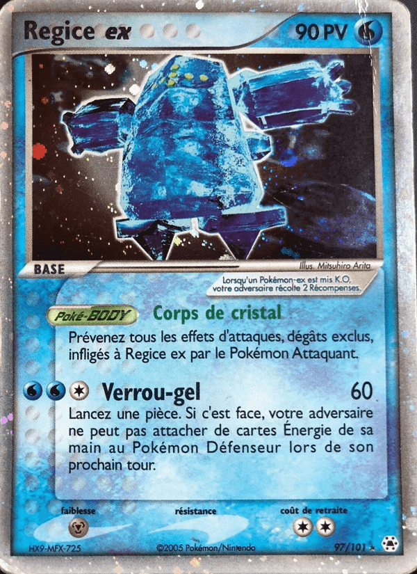 Regice ex, carte 97 de EX Légendes Oubliées
