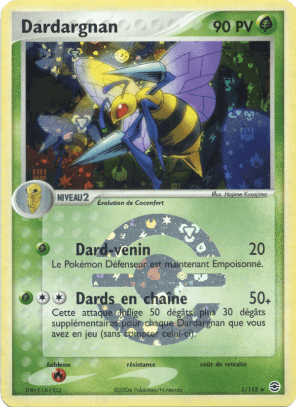 Dardargnan, carte 1 de EX Rouge Feu & Vert Feuille