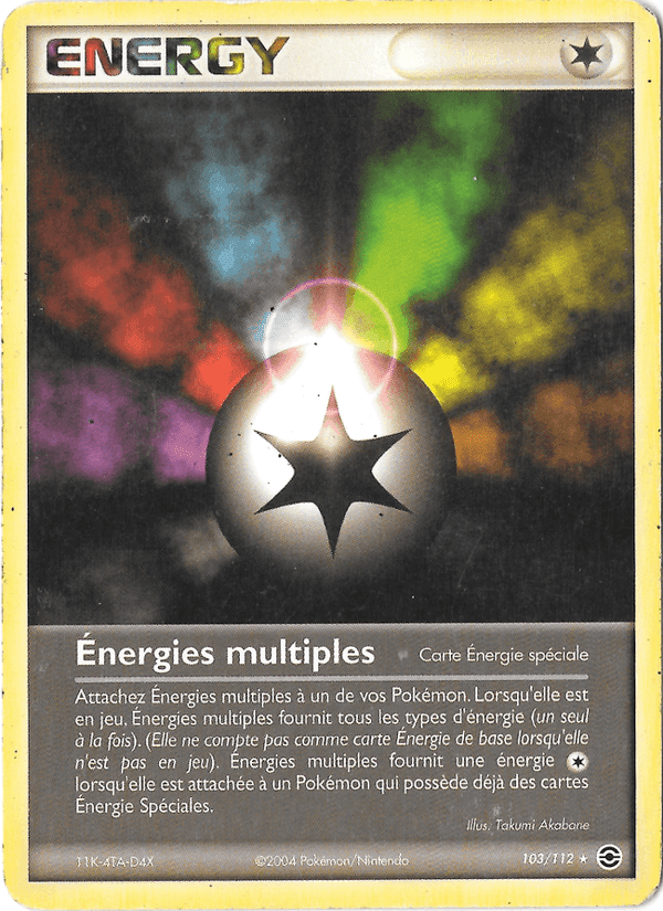 Énergies multiples, carta 103 di EX Rouge Feu & Vert Feuille