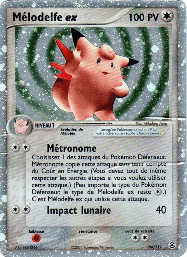 Mélodelfe ex, card 106 from EX Rouge Feu & Vert Feuille
