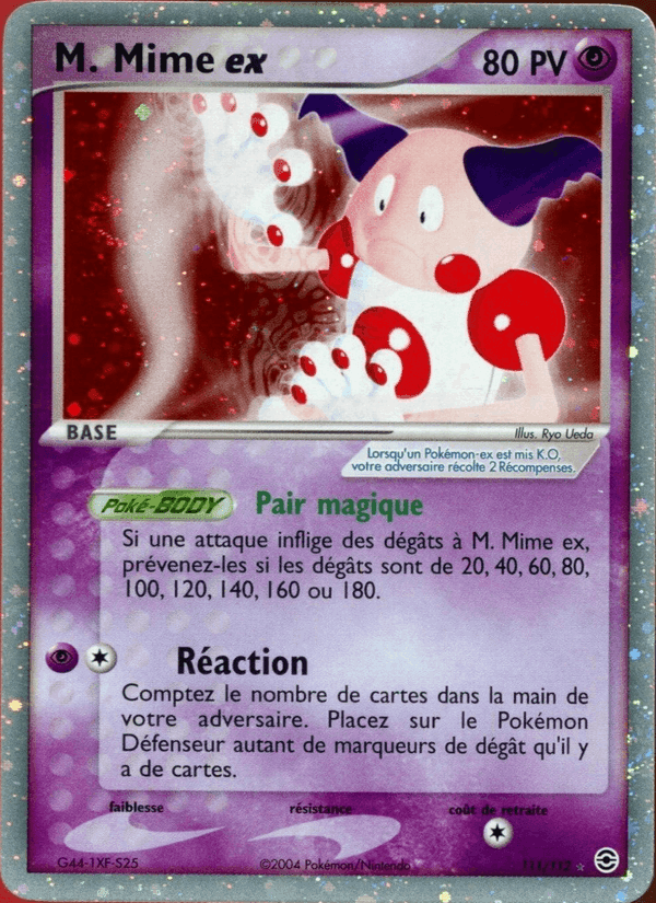 M. Mime ex, carte 111 de EX Rouge Feu & Vert Feuille