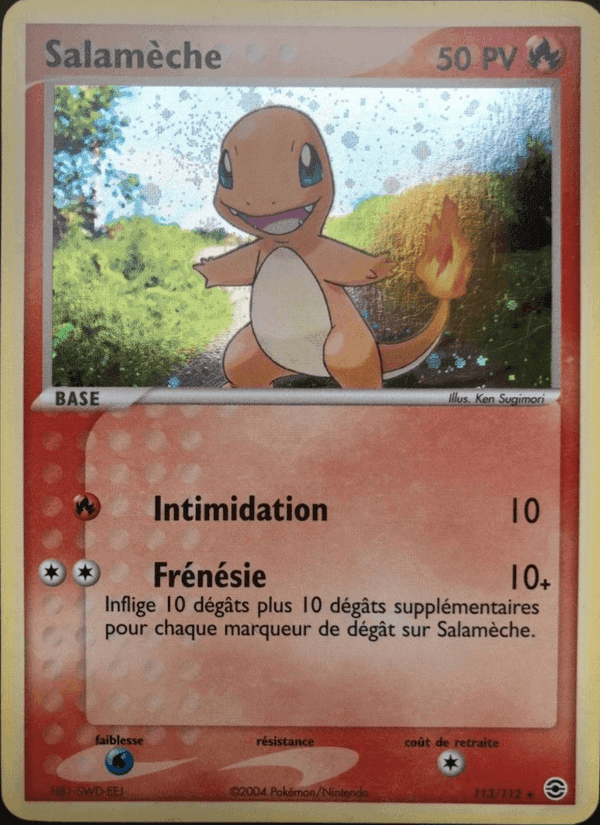 Salamèche, carte 113 de EX Rouge Feu & Vert Feuille