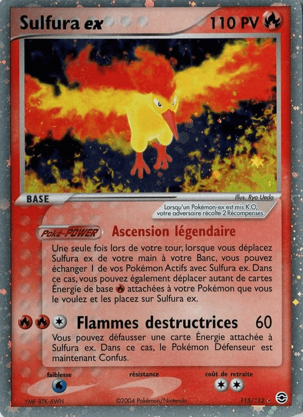EX Rouge Feu & Vert Feuille の 115 番、Sulfura ex