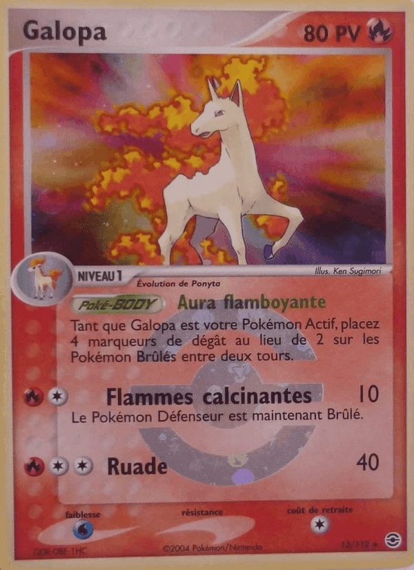Galopa, carta 13 di EX Rouge Feu & Vert Feuille