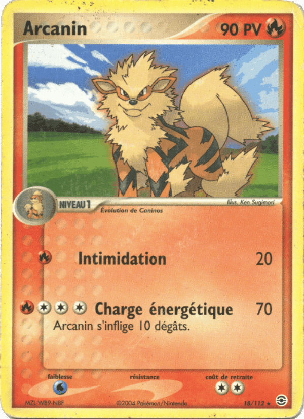Arcanin, carte 18 de EX Rouge Feu & Vert Feuille