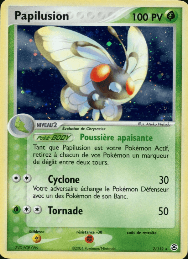 Papilusion, carta 2 di EX Rouge Feu & Vert Feuille