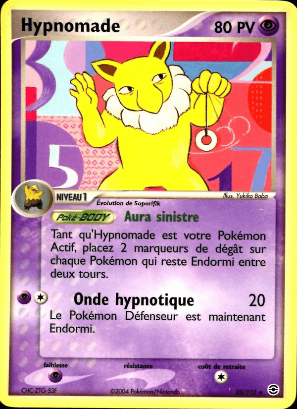 Hypnomade, carta 25 di EX Rouge Feu & Vert Feuille
