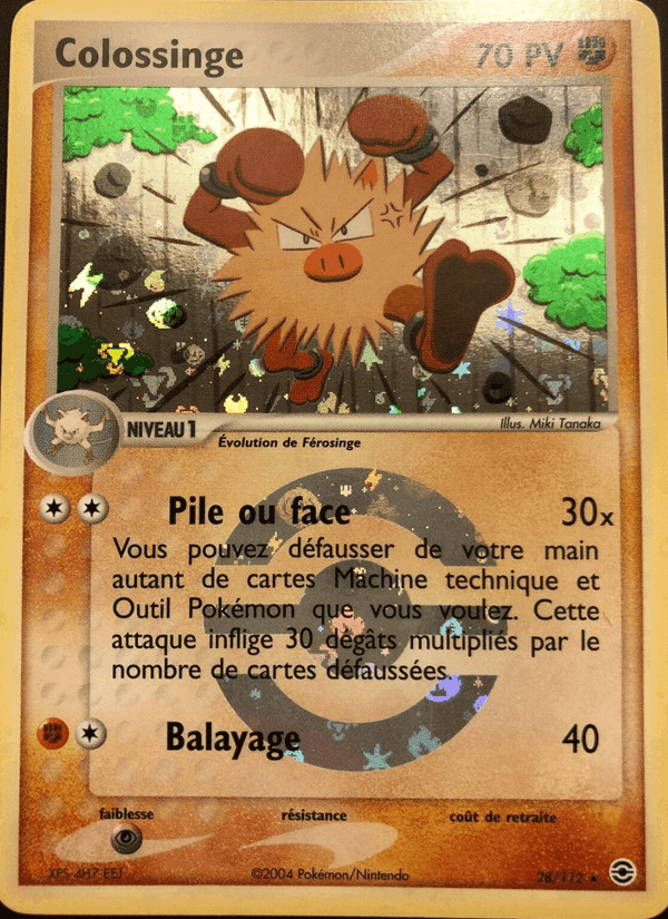 Colossinge, carta 28 di EX Rouge Feu & Vert Feuille
