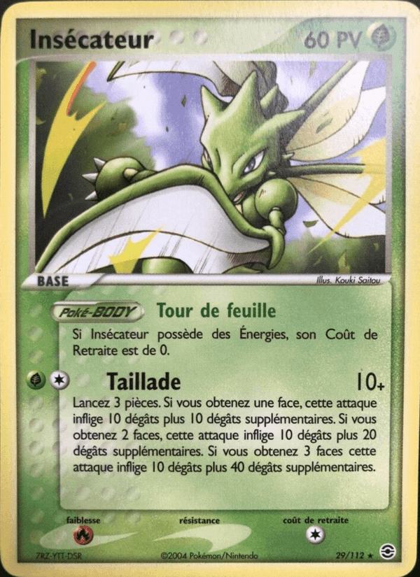 Insécateur, carte 29 de EX Rouge Feu & Vert Feuille