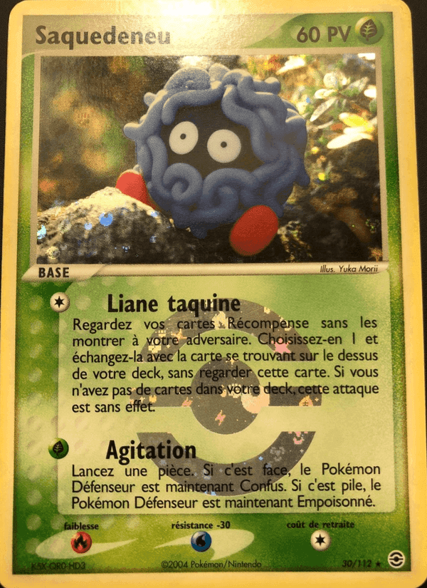 Saquedeneu, carte 30 de EX Rouge Feu & Vert Feuille