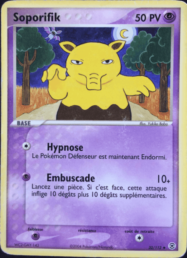 Soporifik, carte 32 de EX Rouge Feu & Vert Feuille