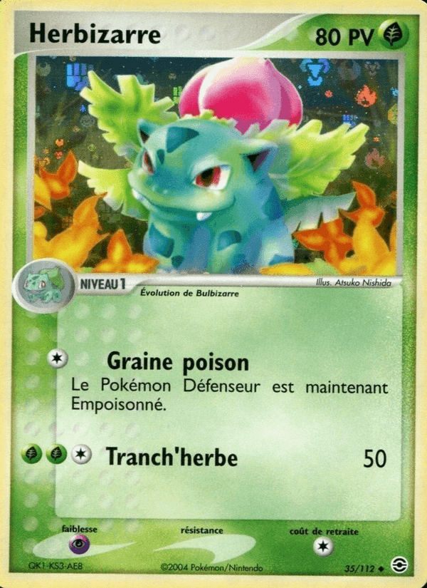 Herbizarre, carte 35 de EX Rouge Feu & Vert Feuille