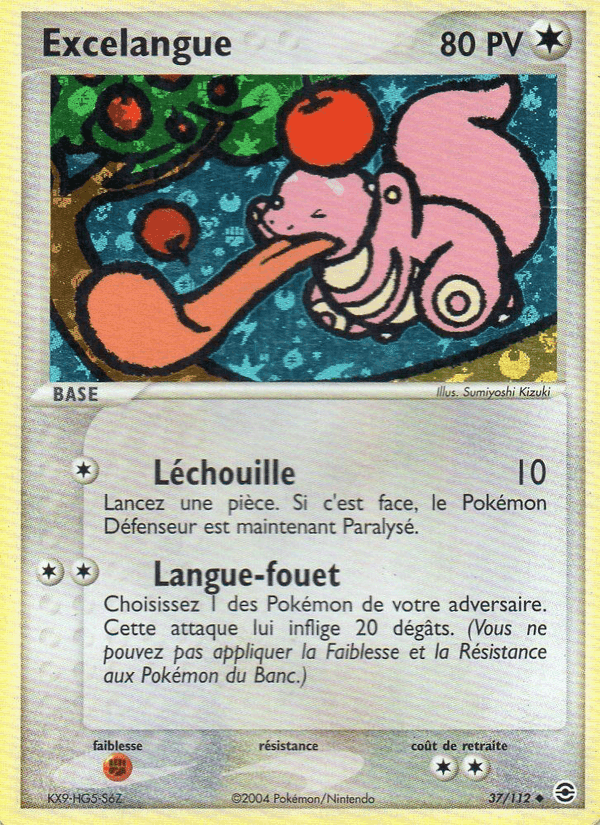 Excelangue, carte 37 de EX Rouge Feu & Vert Feuille