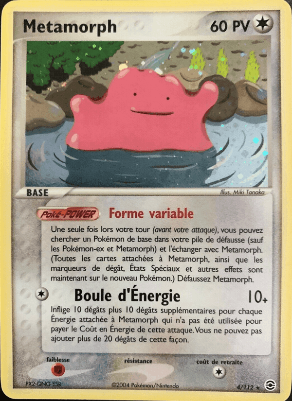 Métamorph, carte 4 de EX Rouge Feu & Vert Feuille