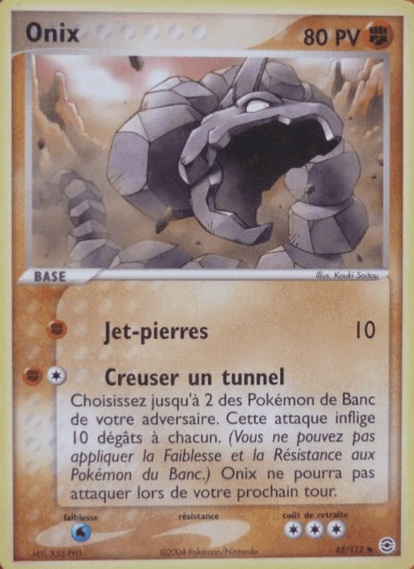 Onix, carte 42 de EX Rouge Feu & Vert Feuille