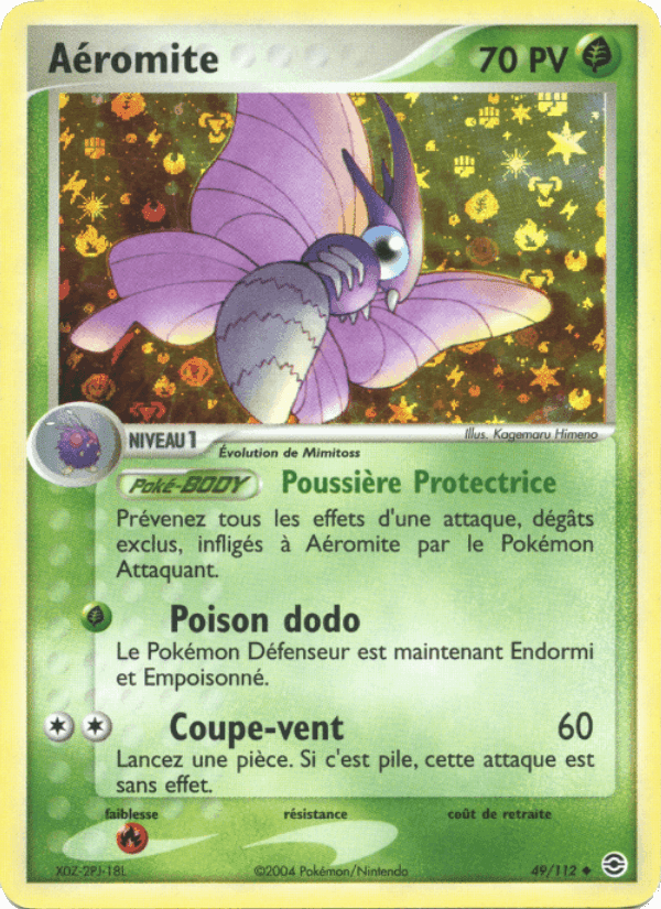 Aéromite, carte 49 de EX Rouge Feu & Vert Feuille
