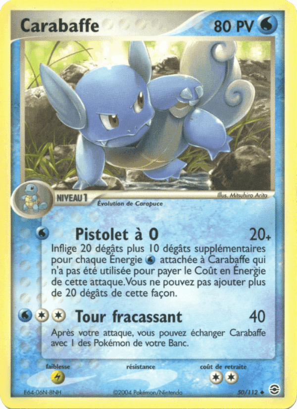 Carabaffe, carte 50 de EX Rouge Feu & Vert Feuille
