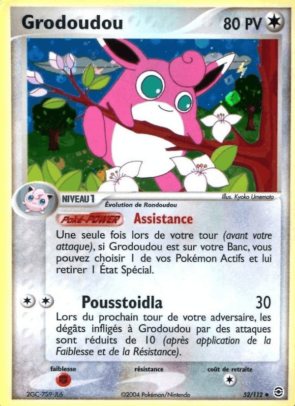 Grodoudou, carta 52 di EX Rouge Feu & Vert Feuille