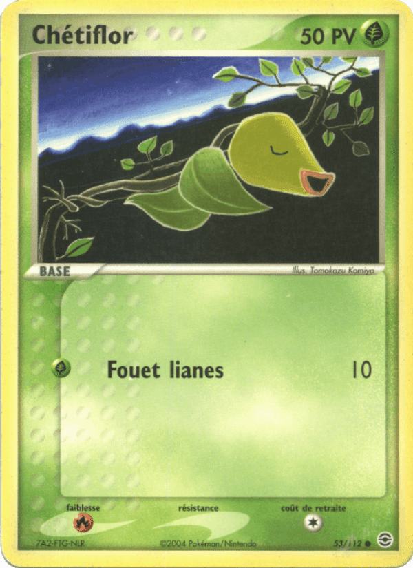 Chétiflor, carta 53 di EX Rouge Feu & Vert Feuille
