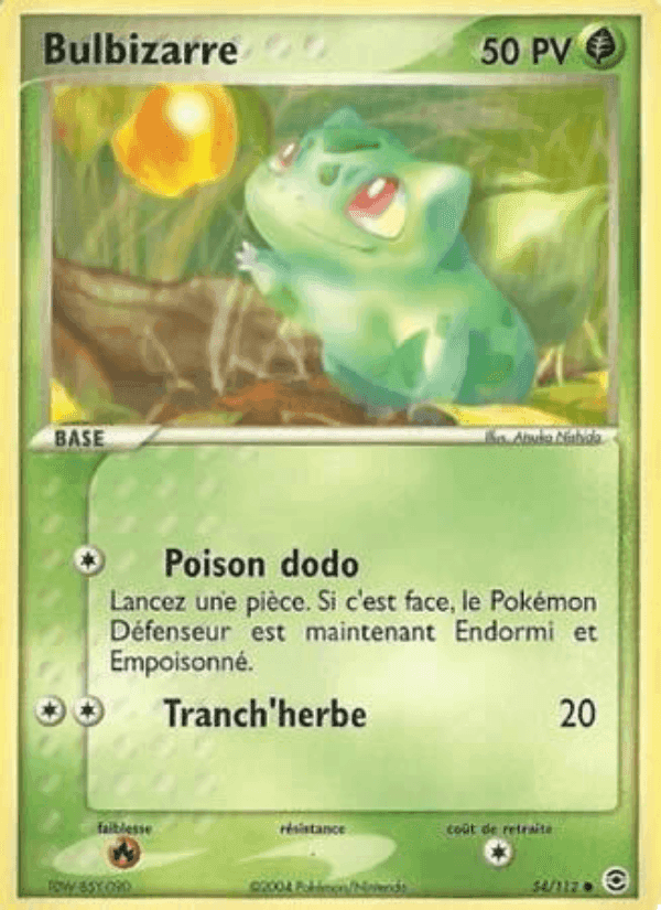 Bulbizarre, carta 54 di EX Rouge Feu & Vert Feuille