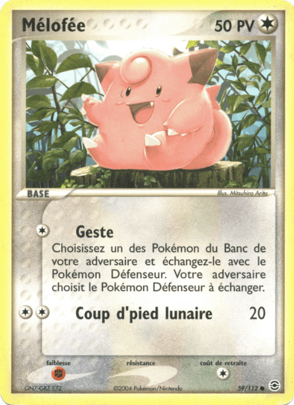 Mélofée, carte 59 de EX Rouge Feu & Vert Feuille