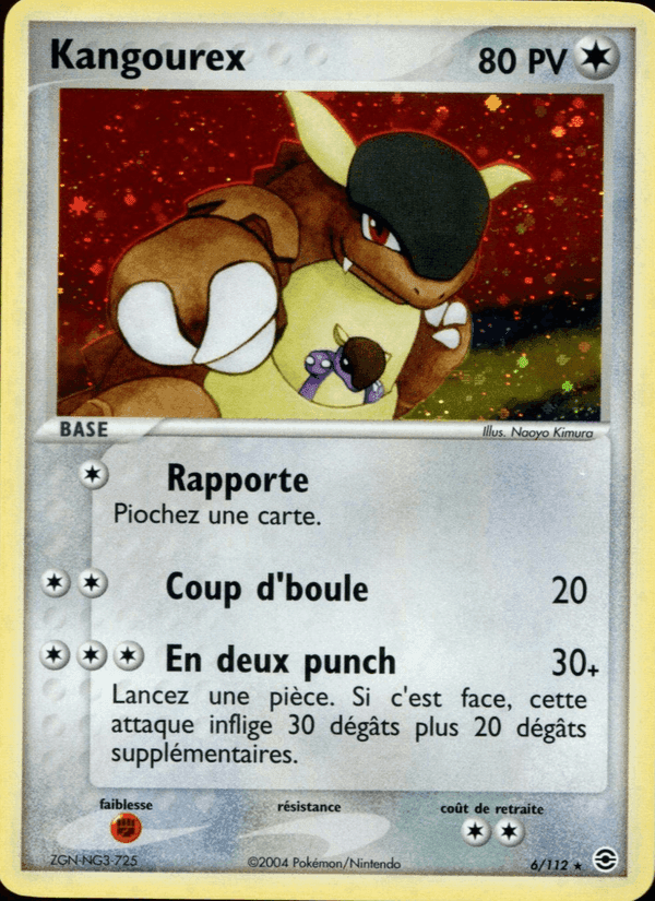Kangourex, carte 6 de EX Rouge Feu & Vert Feuille