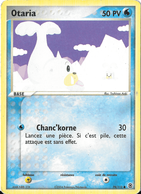Otaria, card 78 from EX Rouge Feu & Vert Feuille