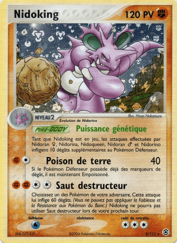 Nidoking, carte 8 de EX Rouge Feu & Vert Feuille