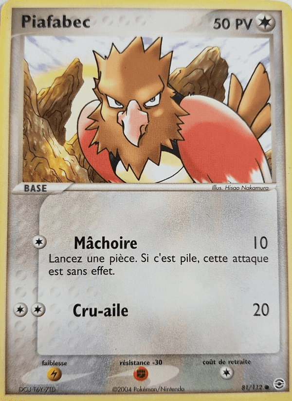 Piafabec, carte 81 de EX Rouge Feu & Vert Feuille