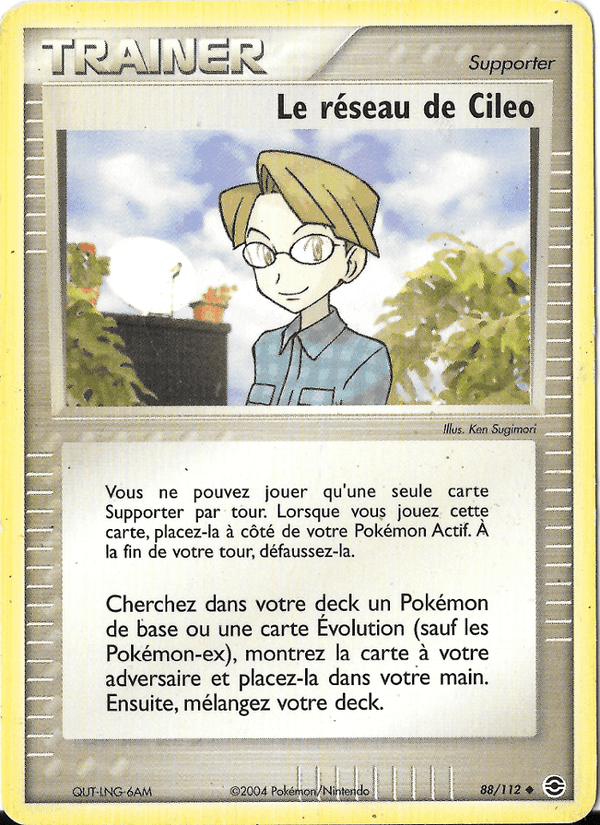Le réseau de Cileo, carte 88 de EX Rouge Feu & Vert Feuille