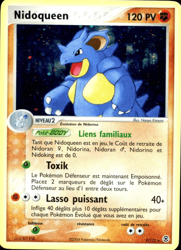 EX Rouge Feu & Vert Feuille の 9 番、Nidoqueen