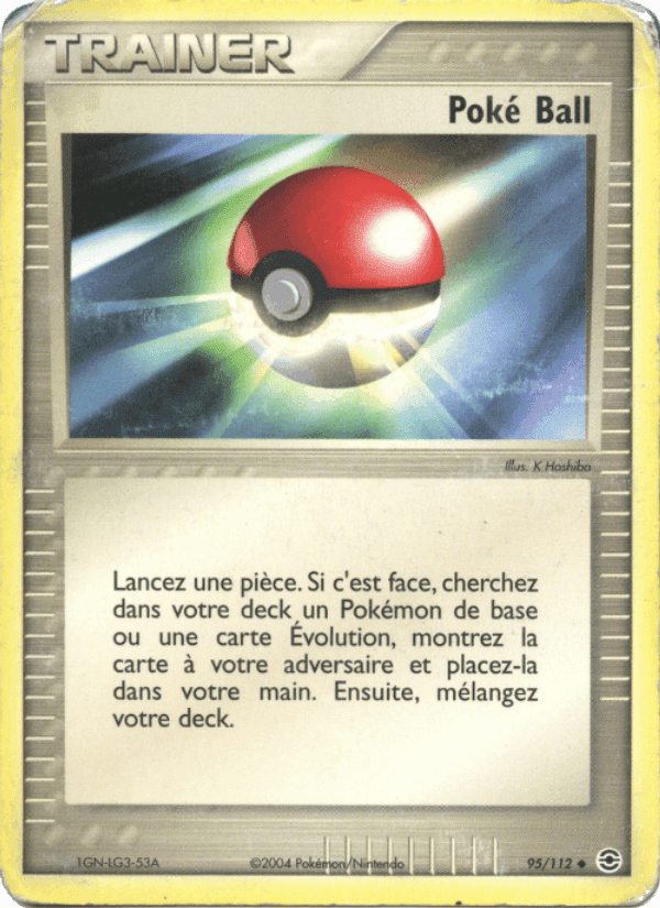 Poké Ball, carte 95 de EX Rouge Feu & Vert Feuille
