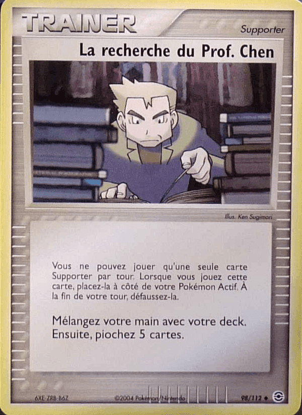 La recherche du Prof. Chen, carte 98 de EX Rouge Feu & Vert Feuille