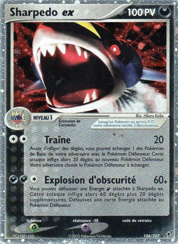 Sharpedo ex, carte 104 de EX Deoxys
