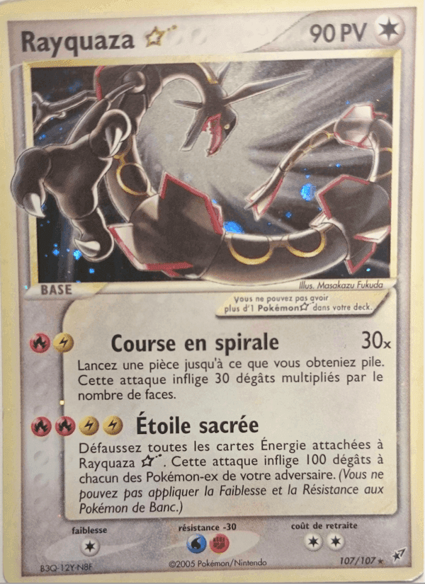 Rayquaza ☆, carta 107 di EX Deoxys