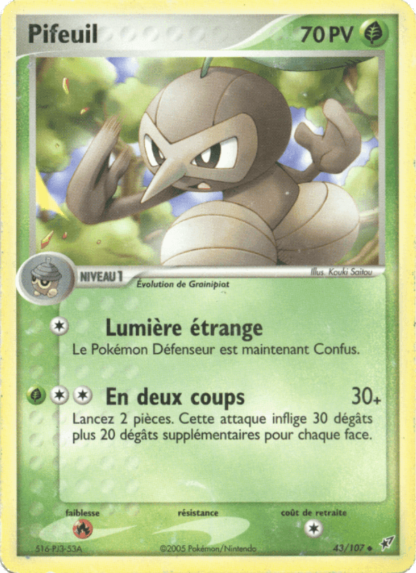 Pifeuil, carta 43 di EX Deoxys