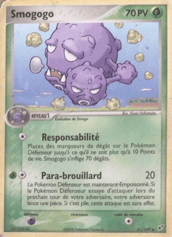 Smogogo, carta 51 de EX Deoxys