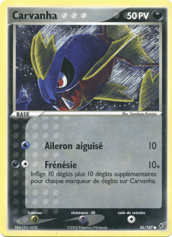 Carvanha, carta 56 de EX Deoxys