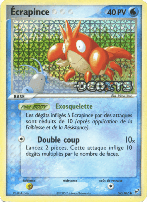 Écrapince, carta 57 de EX Deoxys