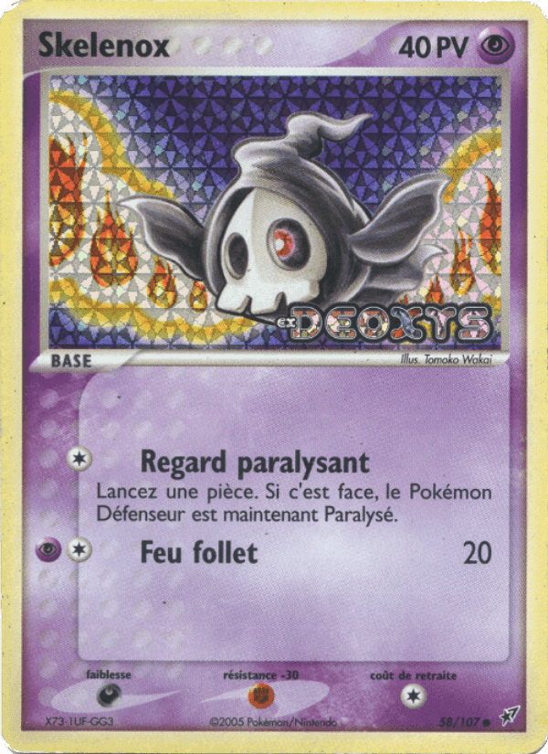 Skelénox, carte 58 de EX Deoxys