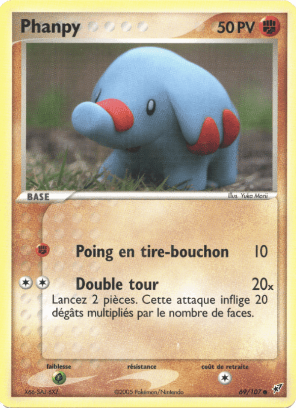 Phanpy, carte 69 de EX Deoxys