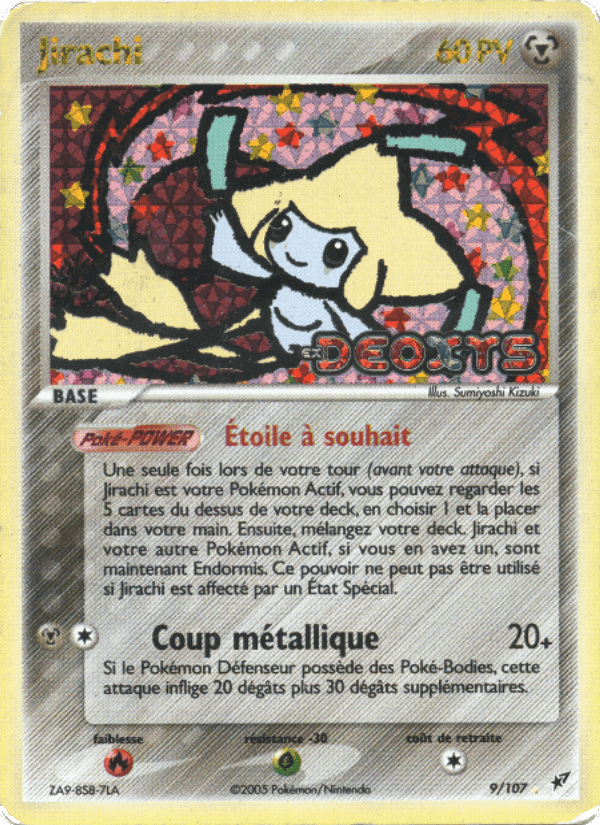 Jirachi, carte 9 de EX Deoxys