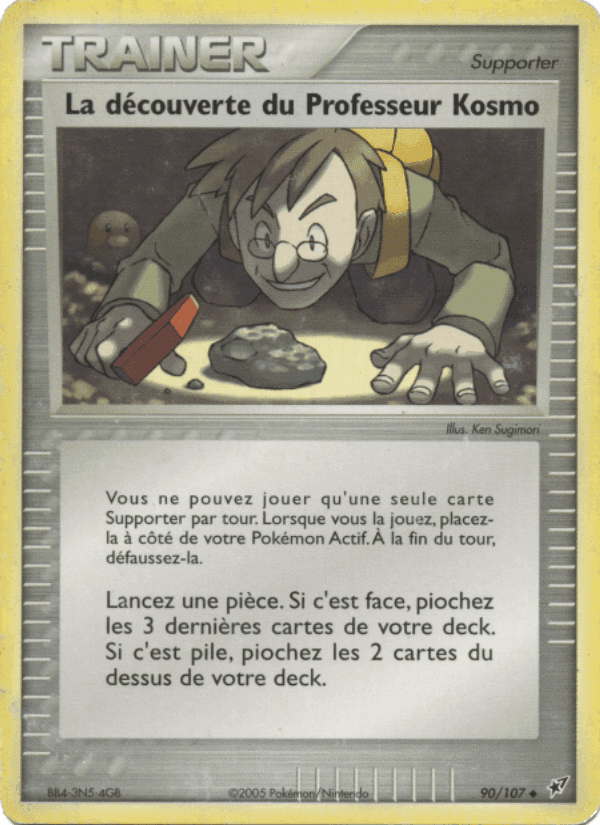 La découverte du Professeur Kosmo, card 90 from EX Deoxys