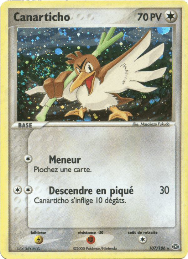 Canarticho, carte 107 de EX Émeraude