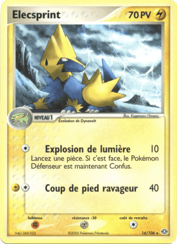 Élecsprint, carta 16 di EX Émeraude