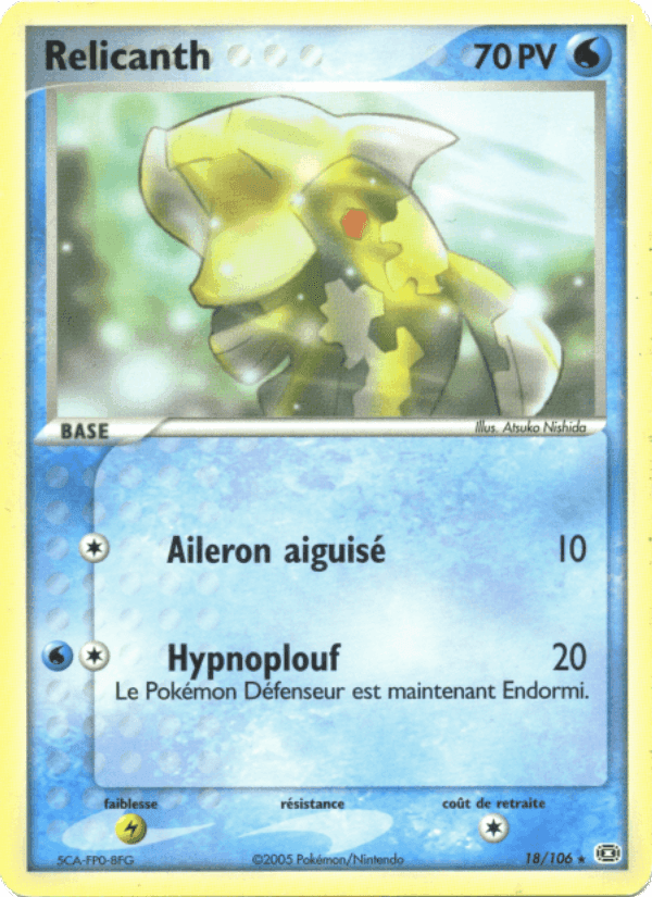 Relicanth, carte 18 de EX Émeraude